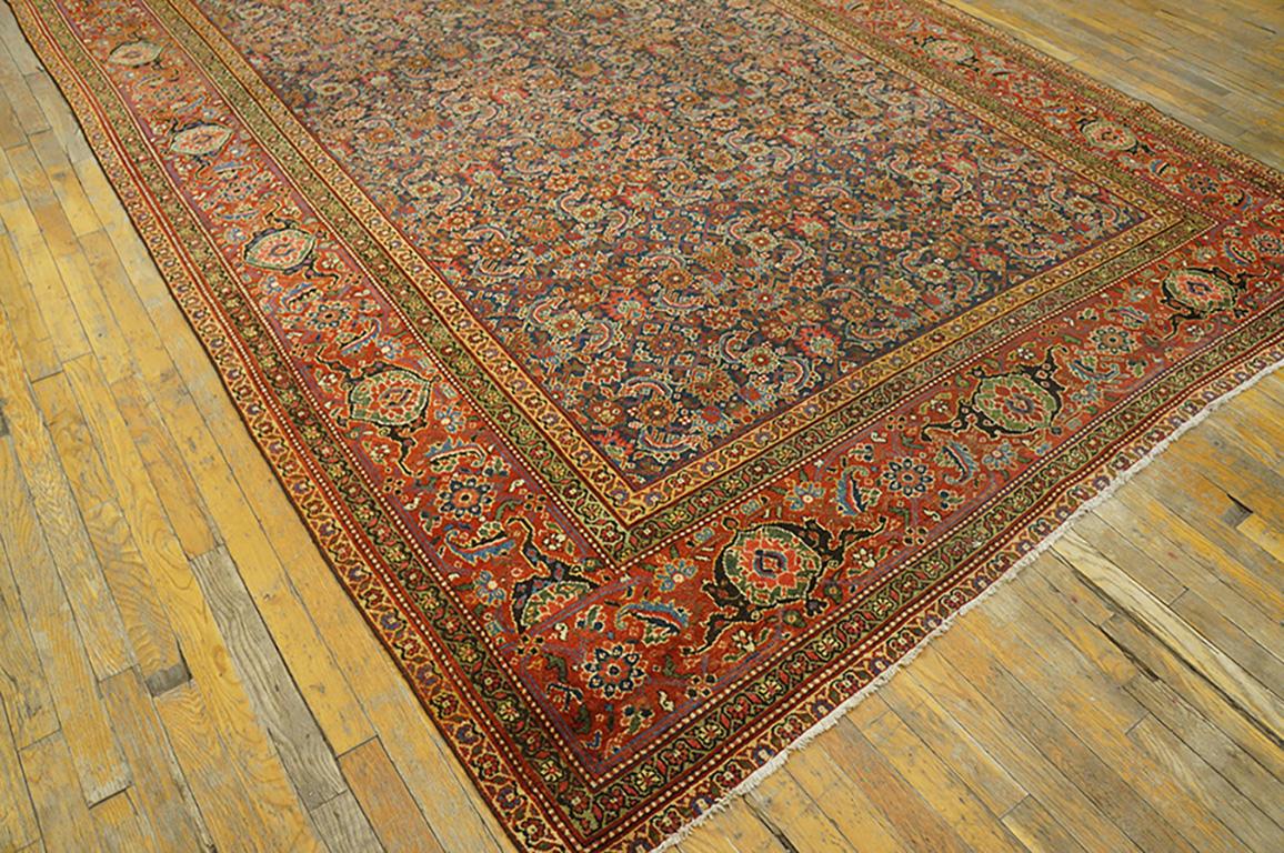 Hand-Knotted Mid 19th Century NW Persian Galley Carpet ( 7'8