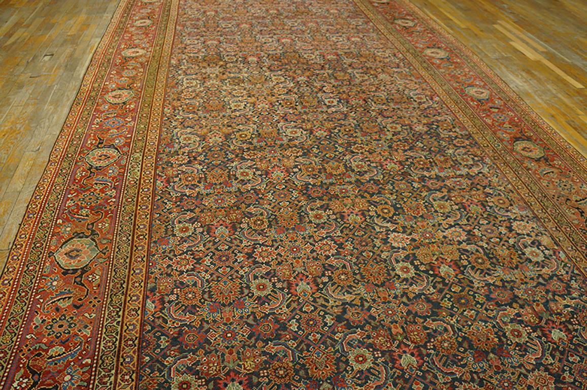 Mid 19th Century NW Persian Galley Carpet ( 7'8