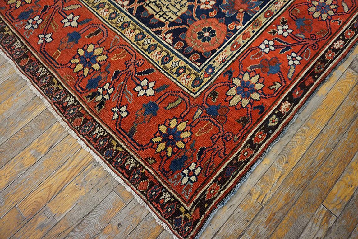 Hand-Knotted Early 19th Century NW. Persian Carpet with Inscription Dated 1808 8' 4