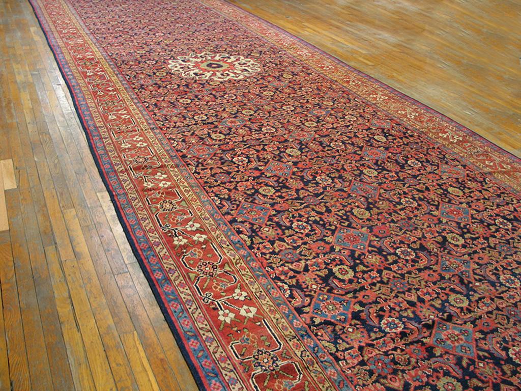 Hand-Knotted Antique NW Persian Long Gallery Carpet Dated 1863 ( 8' x 26'6