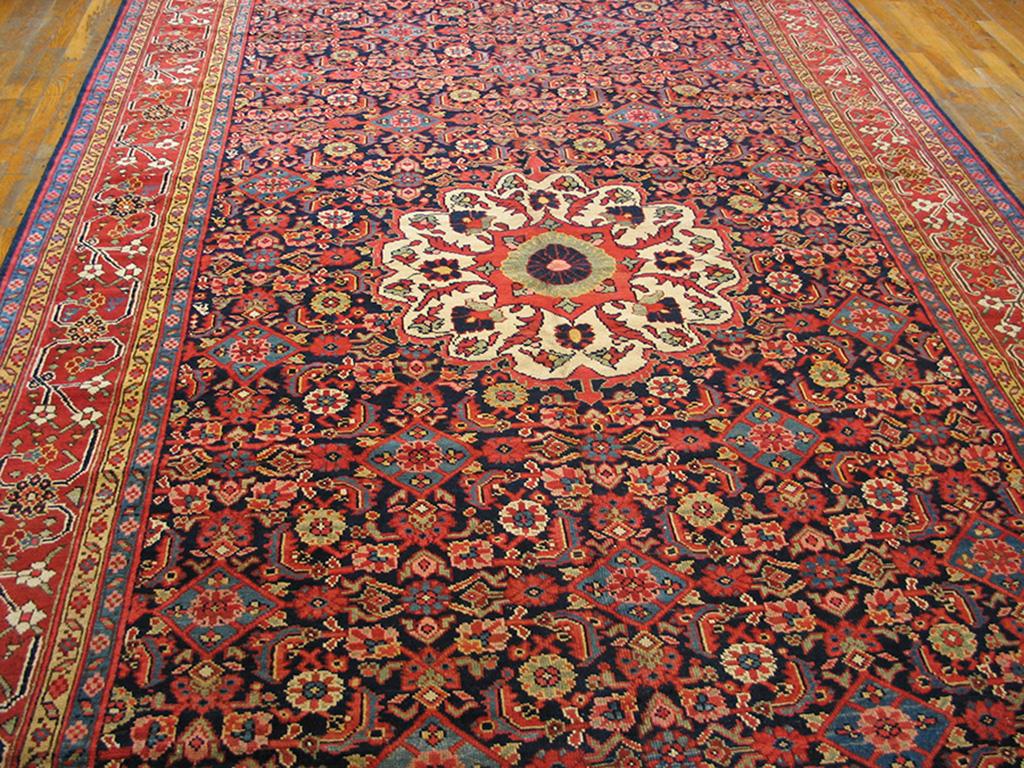 19th Century Antique NW Persian Long Gallery Carpet Dated 1863 ( 8' x 26'6