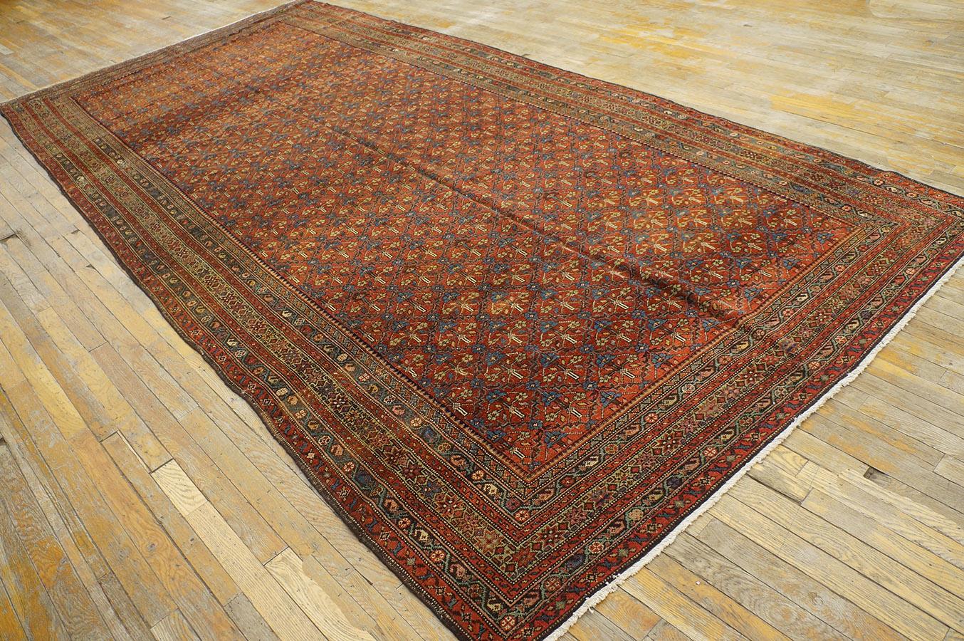 Early 20th Century N.W. Persian Gallery Carpet ( 6' x 13' - 183 x 396 )
 Allover floral lattice pattern on red background. Multiple small borders with varied design elements including stars, flowers, and boteh. Hand knotted wool construction.