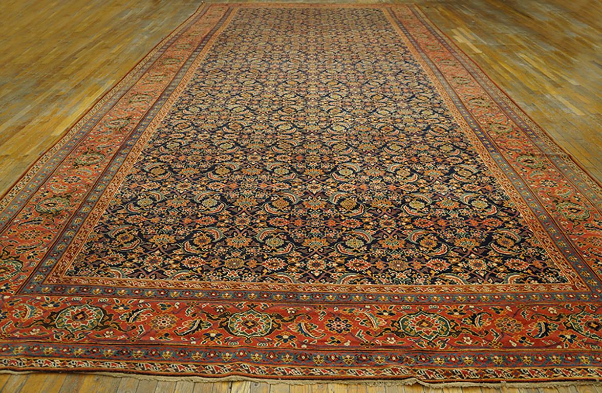 Metà del XIX secolo N.W. Tappeto persiano ( 10' x 22'2