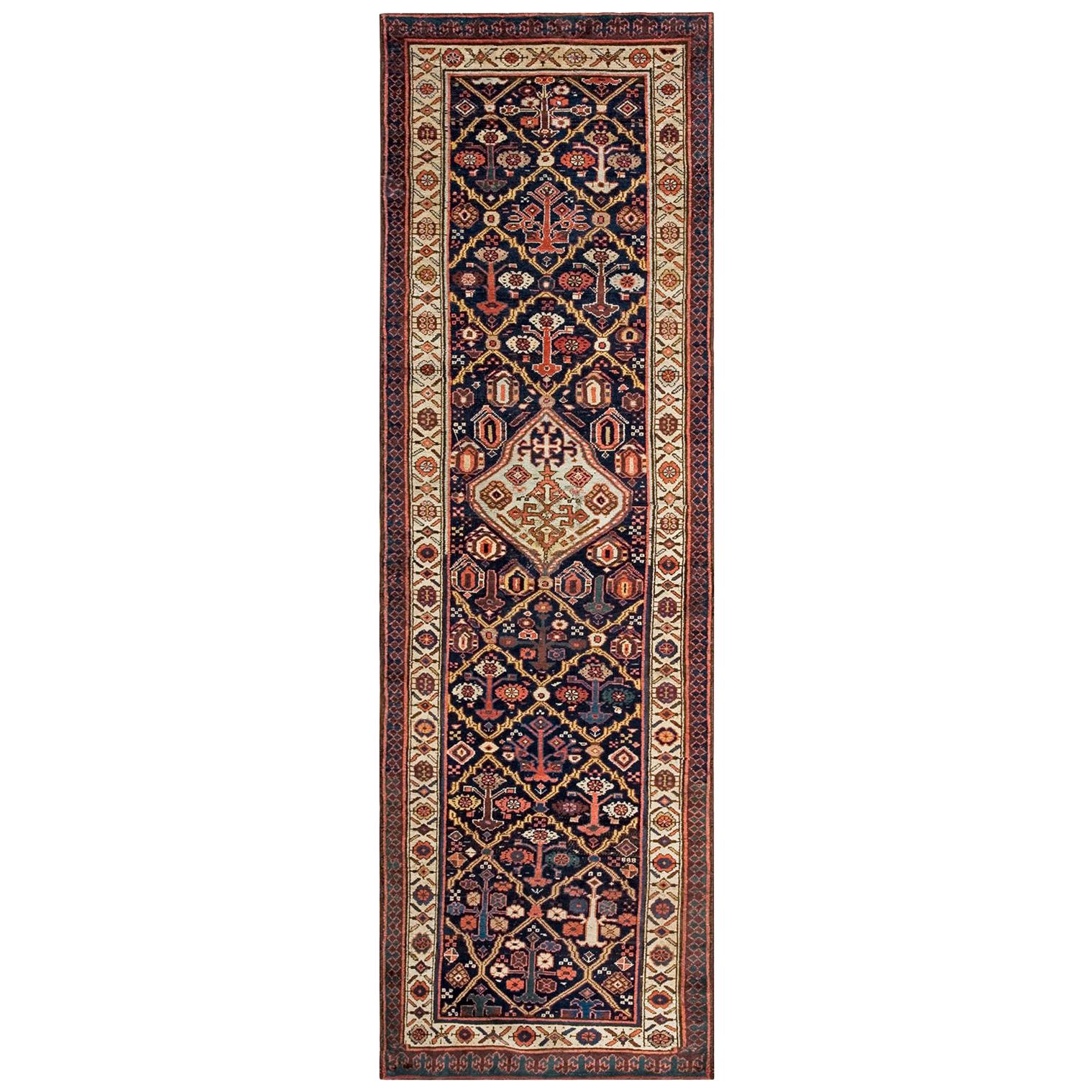 19rth Century N.W. Persian Runner Carpet ( 3'3" x 10'3" - 99 x 312 )