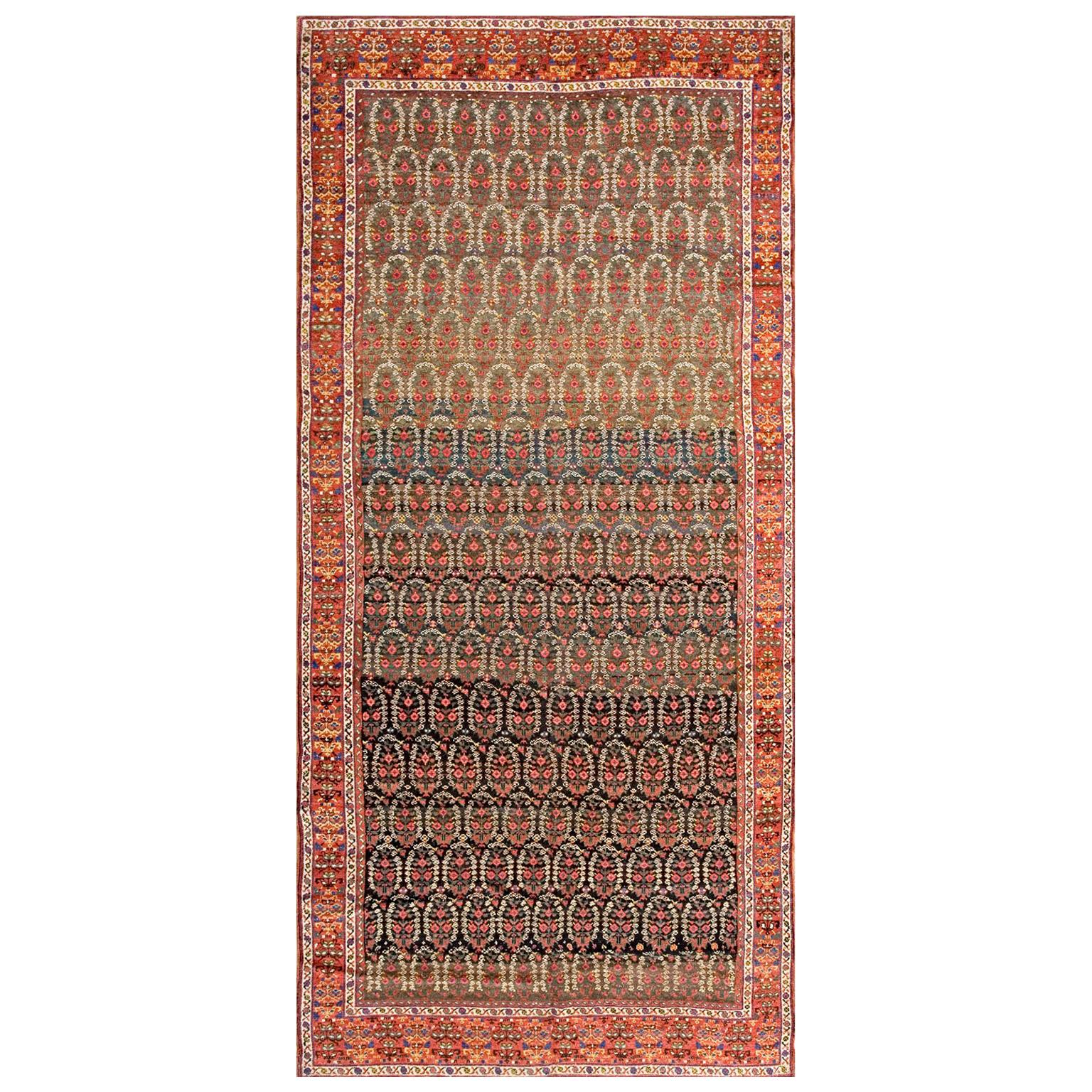 Mitte des 19. Jahrhunderts N.W. Persischer Teppich ( 6' x 13' - 183 x 396)