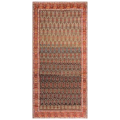 Mitte des 19. Jahrhunderts N.W. Persischer Teppich ( 6' x 13' - 183 x 396)
