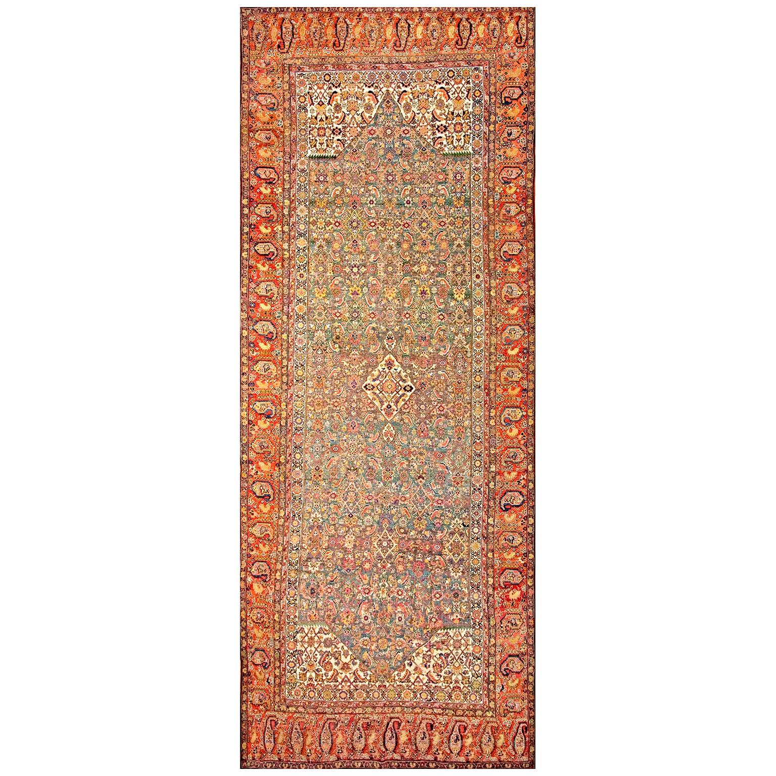 Early 19th Century N.W. Persian Gallery Carpet ( 6'10" x 17' - 208 x 518 ) For Sale