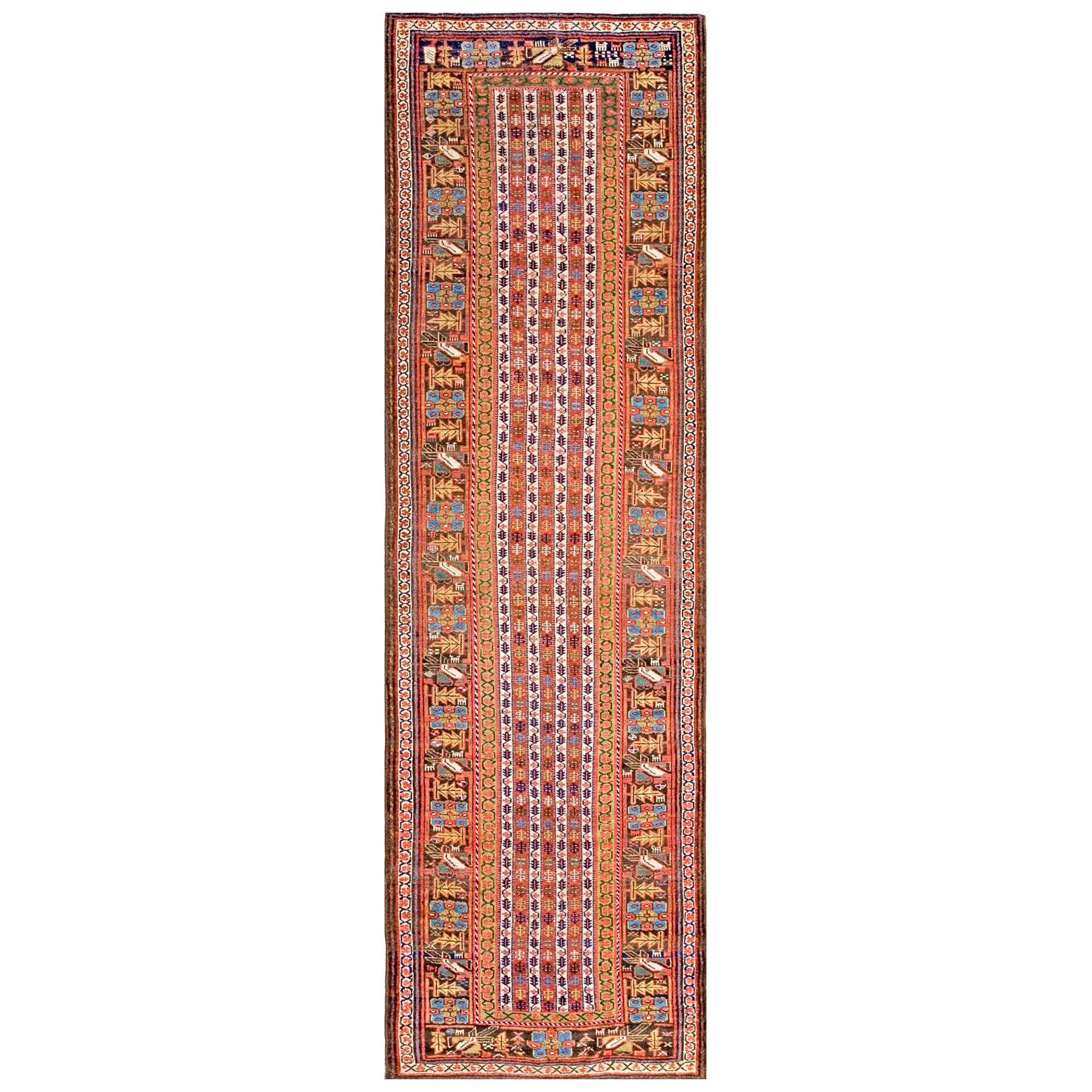 Mid-19th Century N.W. Persian Runner Carpet ( 3'6" x 11'8" - 107 x 356 )