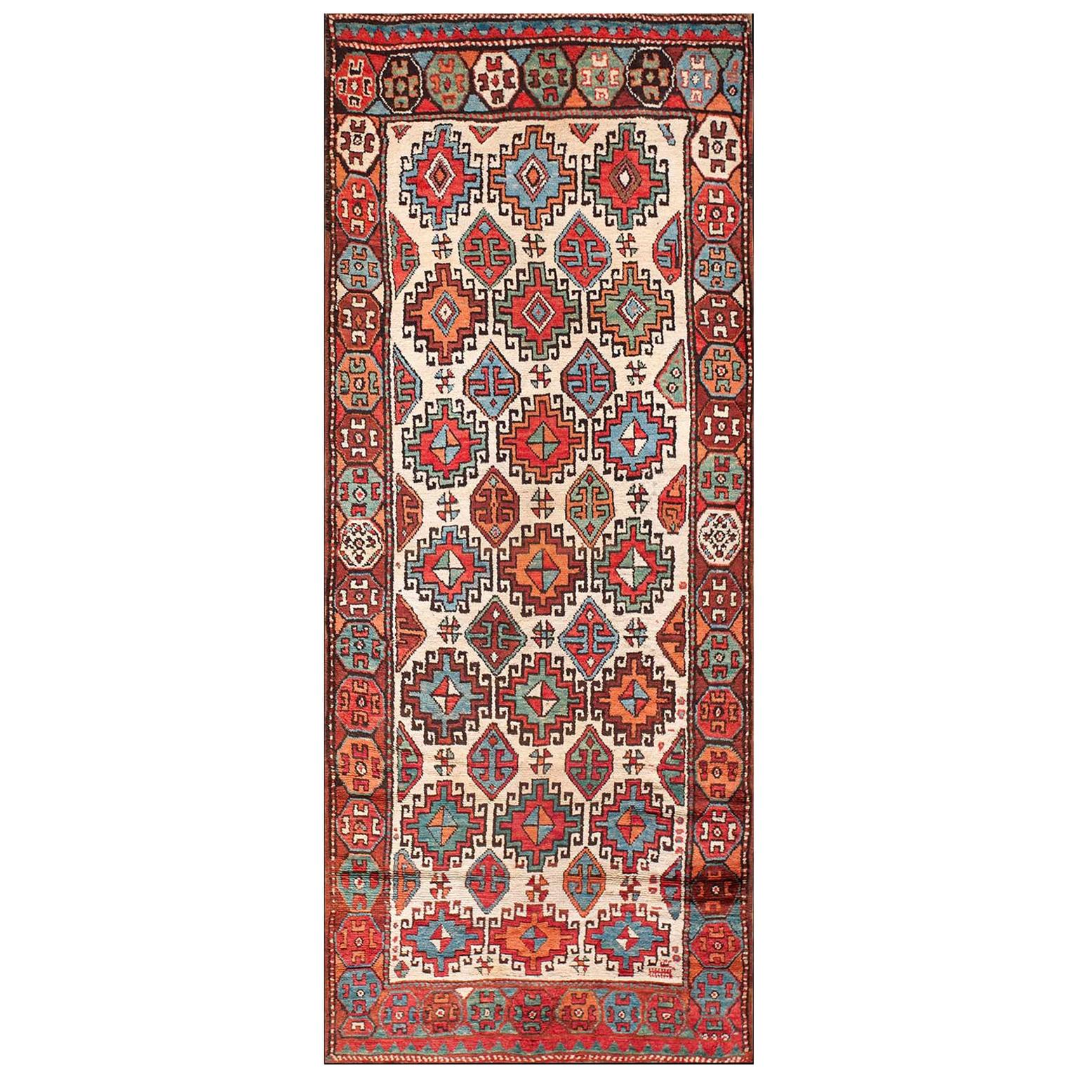 Antique Worn Late 19th Century Persian Rug 3'3” x 6