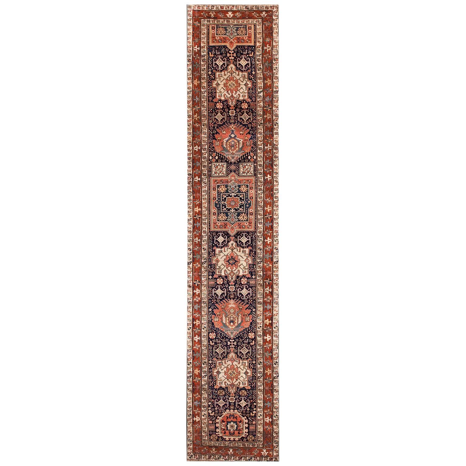 19. Jahrhundert N.W. Persischer Shahsavan-Teppich ( 3' x 16' - 90 x 488)