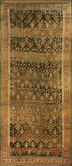 Antique 19th Century Caucasian Karabagh Shrub Carpet ( 4'6" x 10"9" - 137 x 328 )