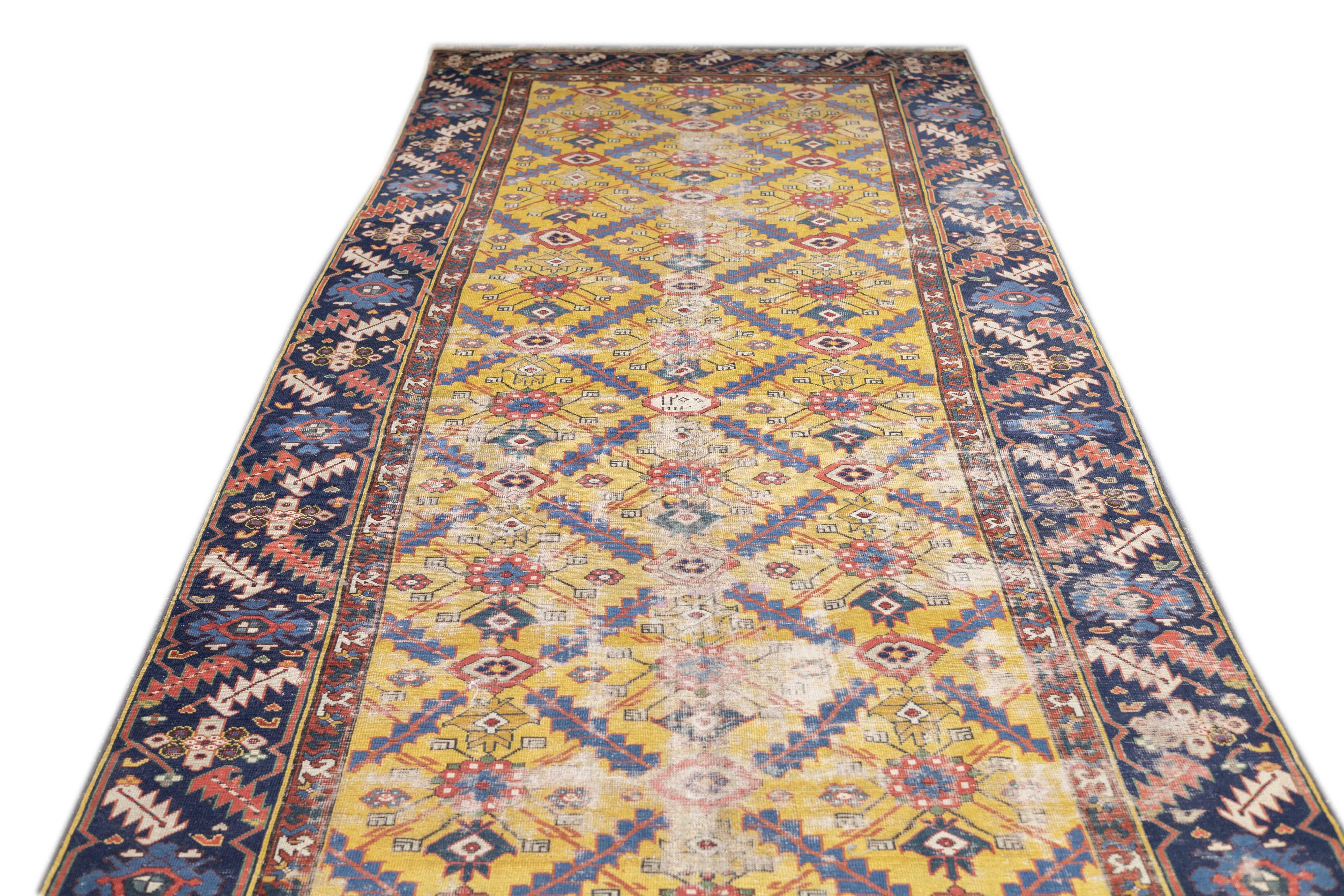 19th Century Antique NW Persian Runner 5'0