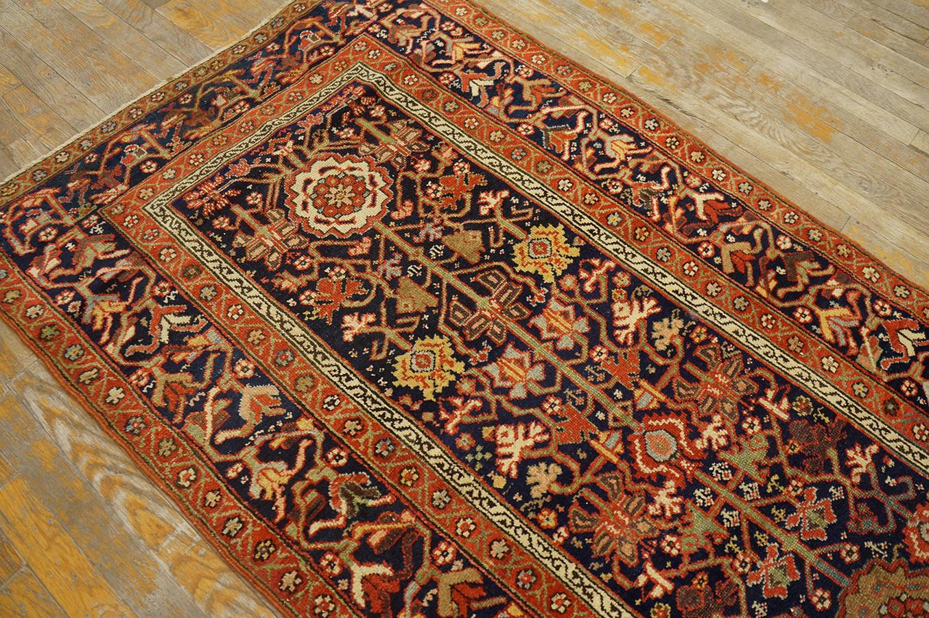 Mid 19th Century N.W. Persian Carpet ( 3'4'' x  17'5'' - 102 x 532 ) For Sale 5
