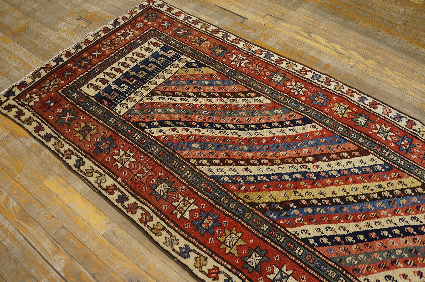 Wool 19th Century N.W. Persian Carpet ( 3'6'' x 10' - 107 x 305 ) For Sale