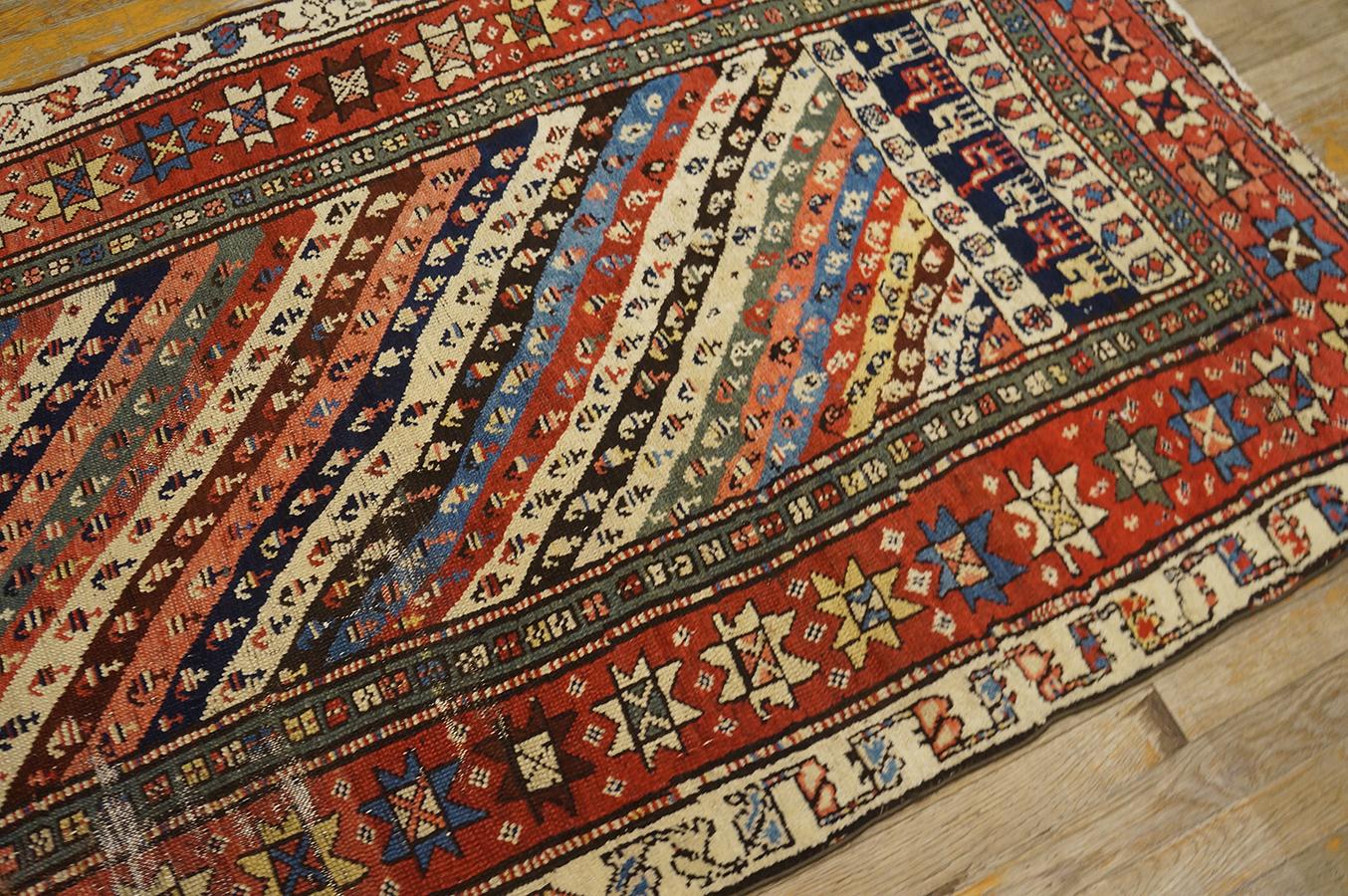 19th Century N.W. Persian Carpet ( 3'6'' x 10' - 107 x 305 ) For Sale 4