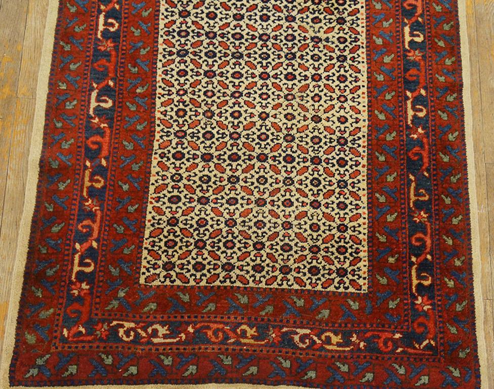Hand-Knotted Antique N.W.Persian Rug 3' 4