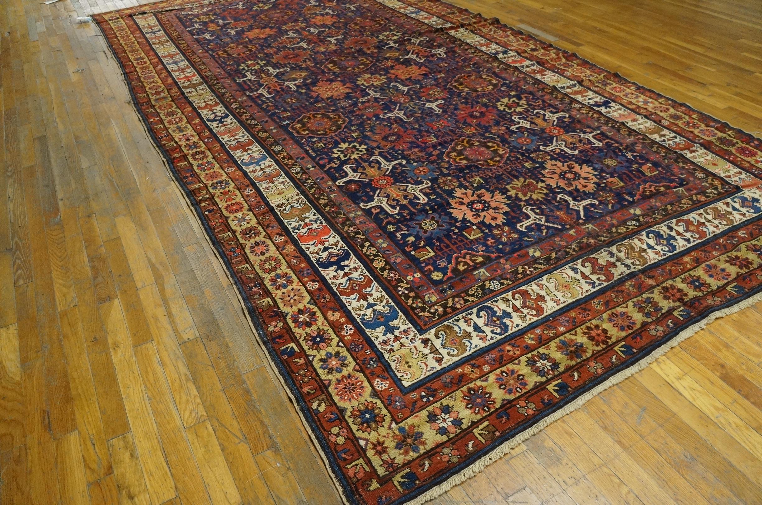 Hand-Knotted Late 19th Century N.W. Persian Carpet ( 7'2