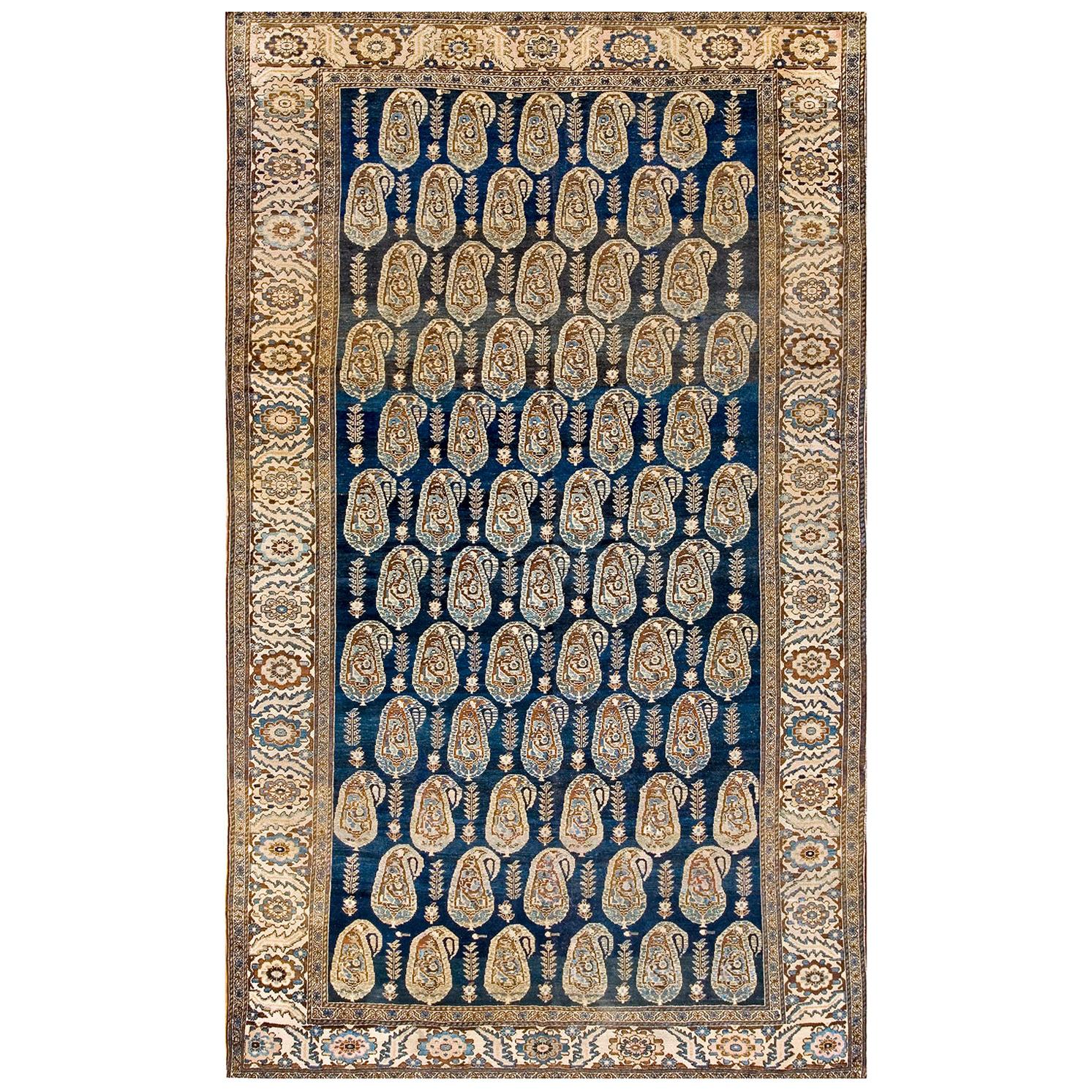 Mitte des 19. Jahrhunderts N.W. Persischer Teppich ( 7'' x 11''6 - 213 x 350)