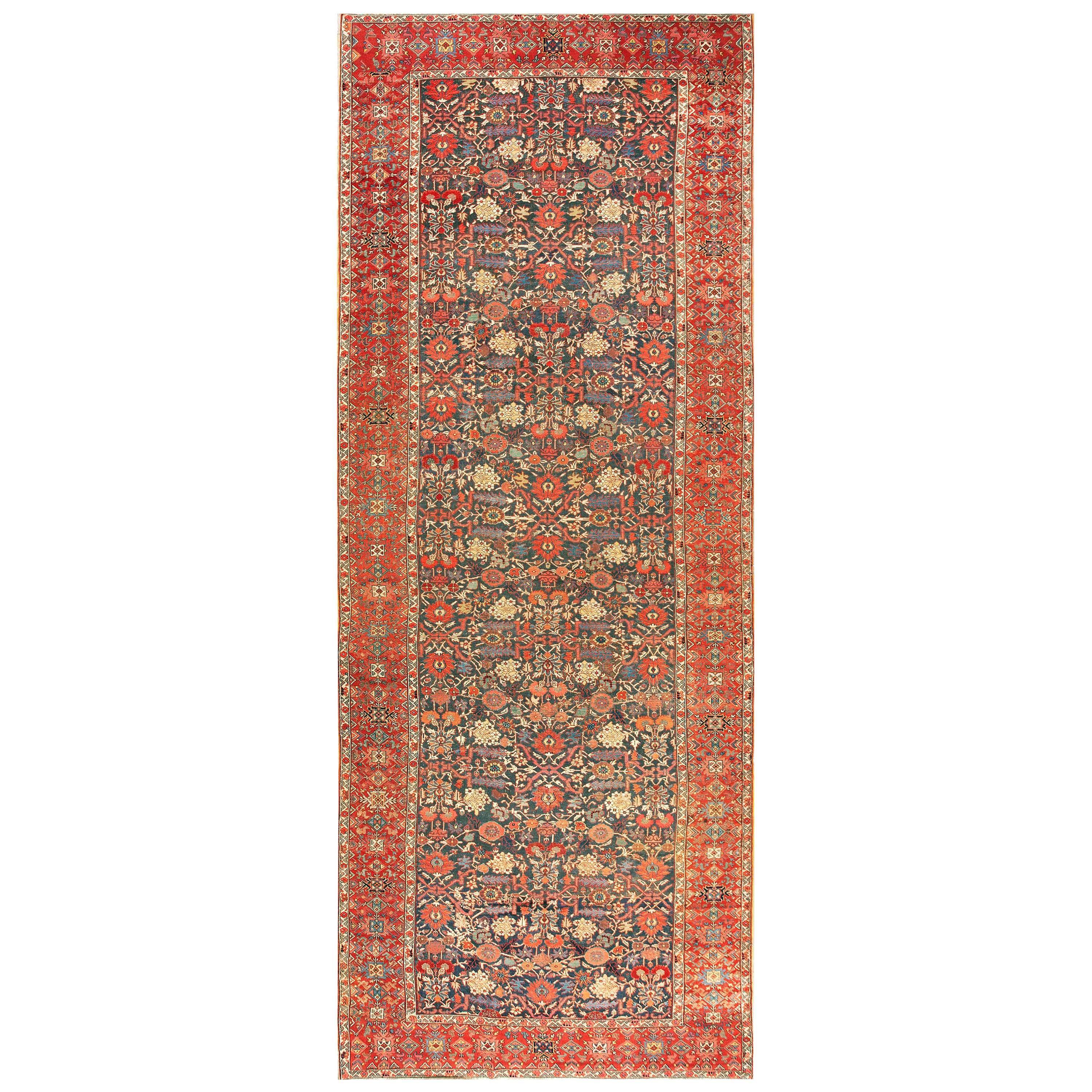 Mid 19th Century N.W. Persian Gallery Carpet ( 6'10"x 18'10" - 208 x 574 ) For Sale
