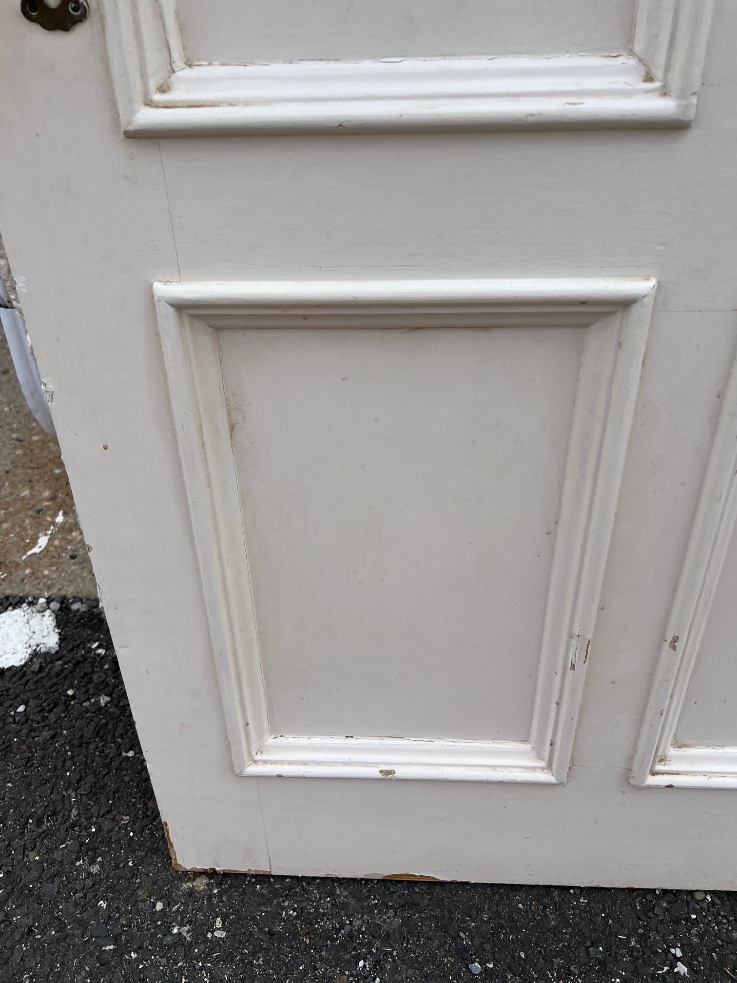 Puerta Interior de Seis Paneles Antigua NYC Brownstone en venta 9