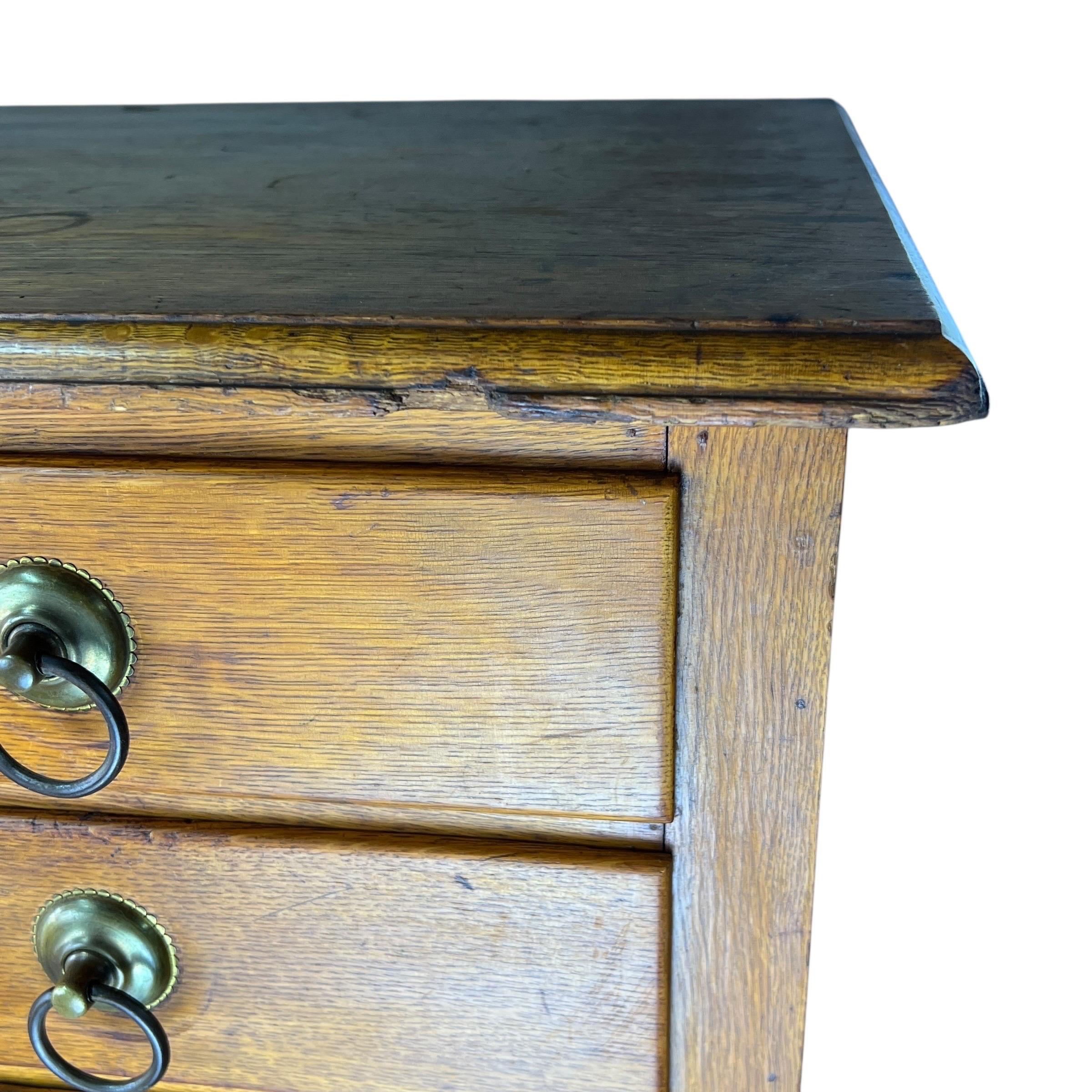 Antique Oak 12 Drawer Map Flat File Cabinet For Sale 5
