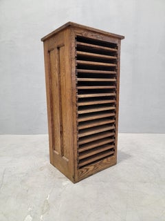 Antique Oak 16 Drawer Typesetter's Letterhead Filer