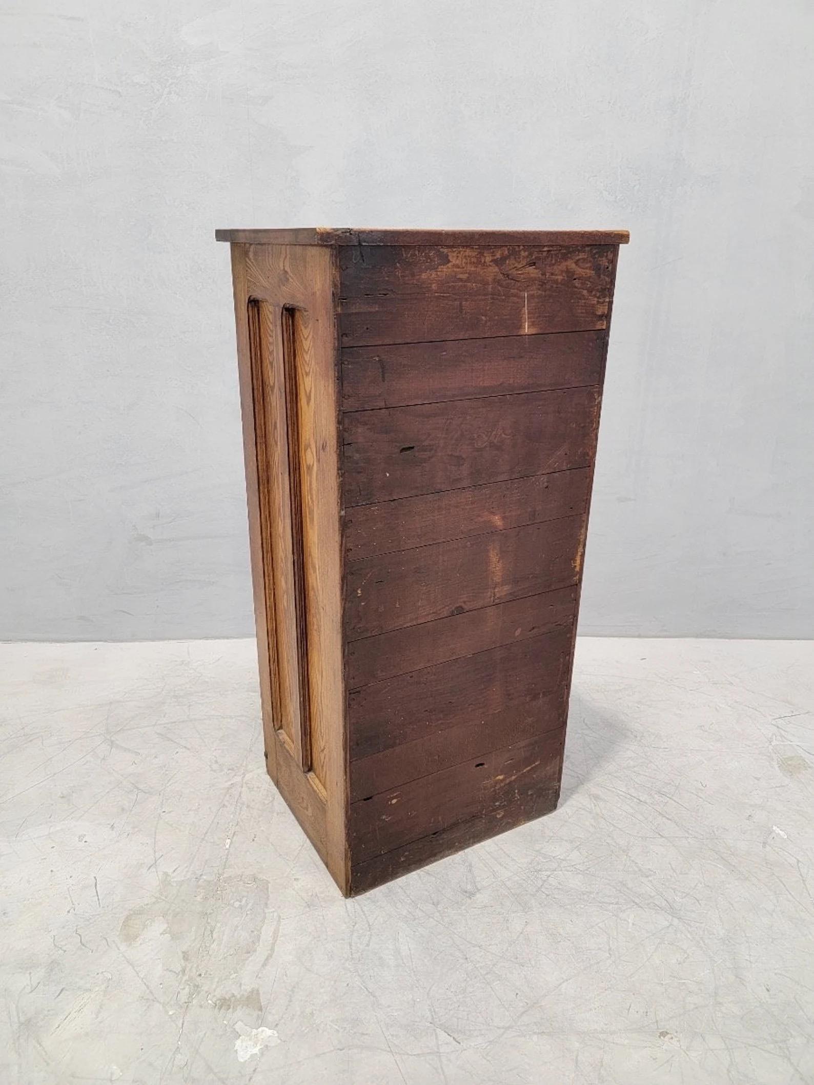 Unknown Antique Oak 16 Drawer Typesetter's Letterhead Filer For Sale