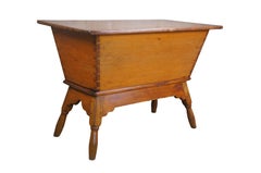 Antique Oak 19th Century Pennsylvania Dough Box Proving Chest Trough Bin