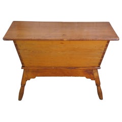 Antique Oak 19th Century Pennsylvania Dough Box Proving Chest Trough Bin