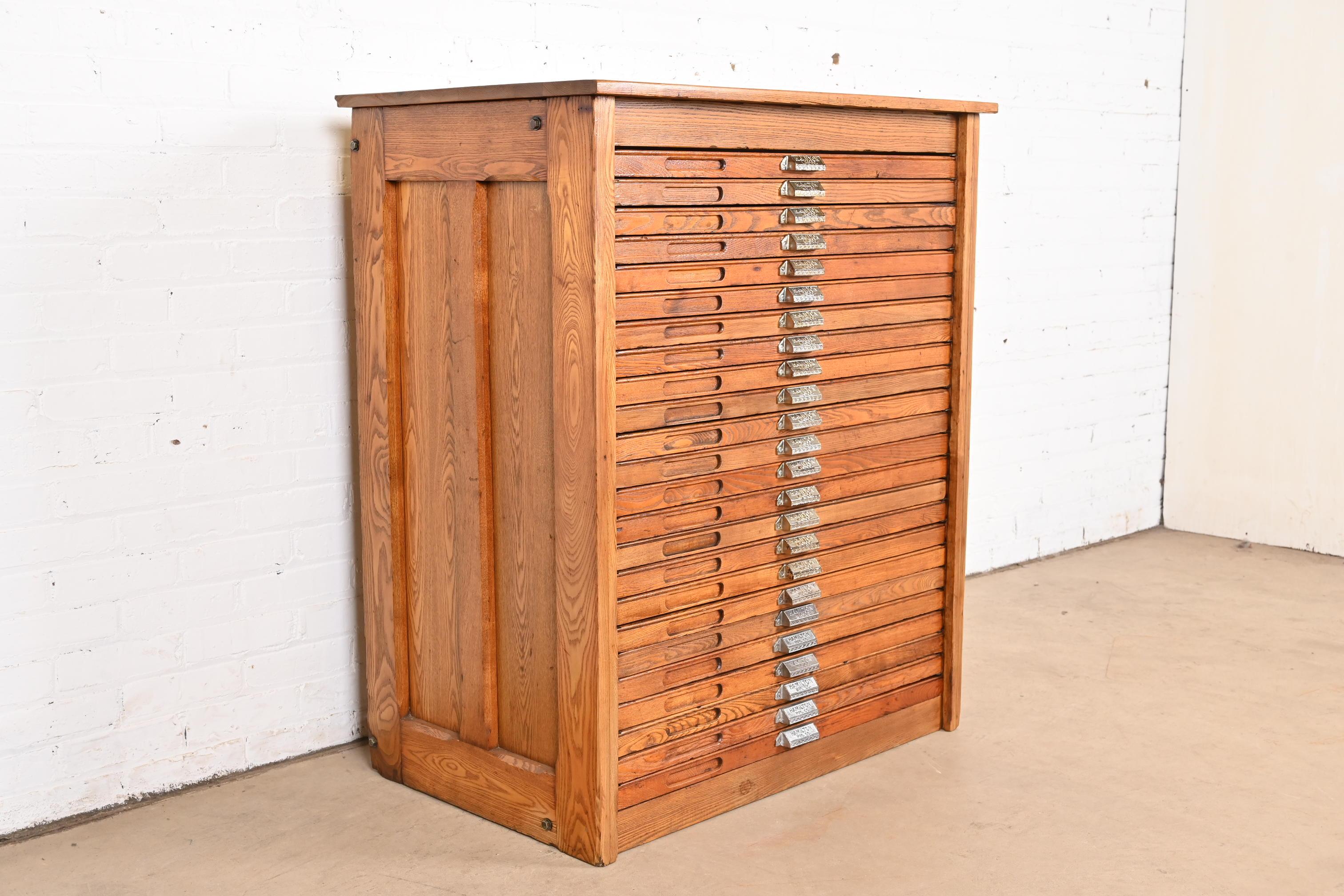 antique printers cabinet