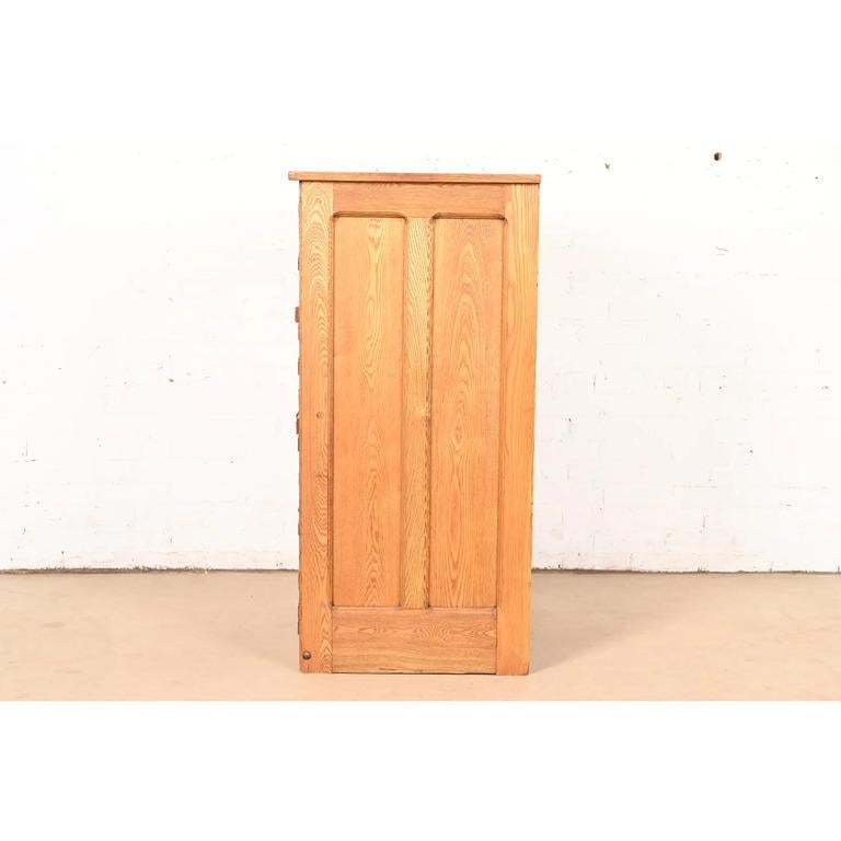 Antique Oak 25-Drawer Architect's Blueprint Flat File Cabinet by Hamilton For Sale 7
