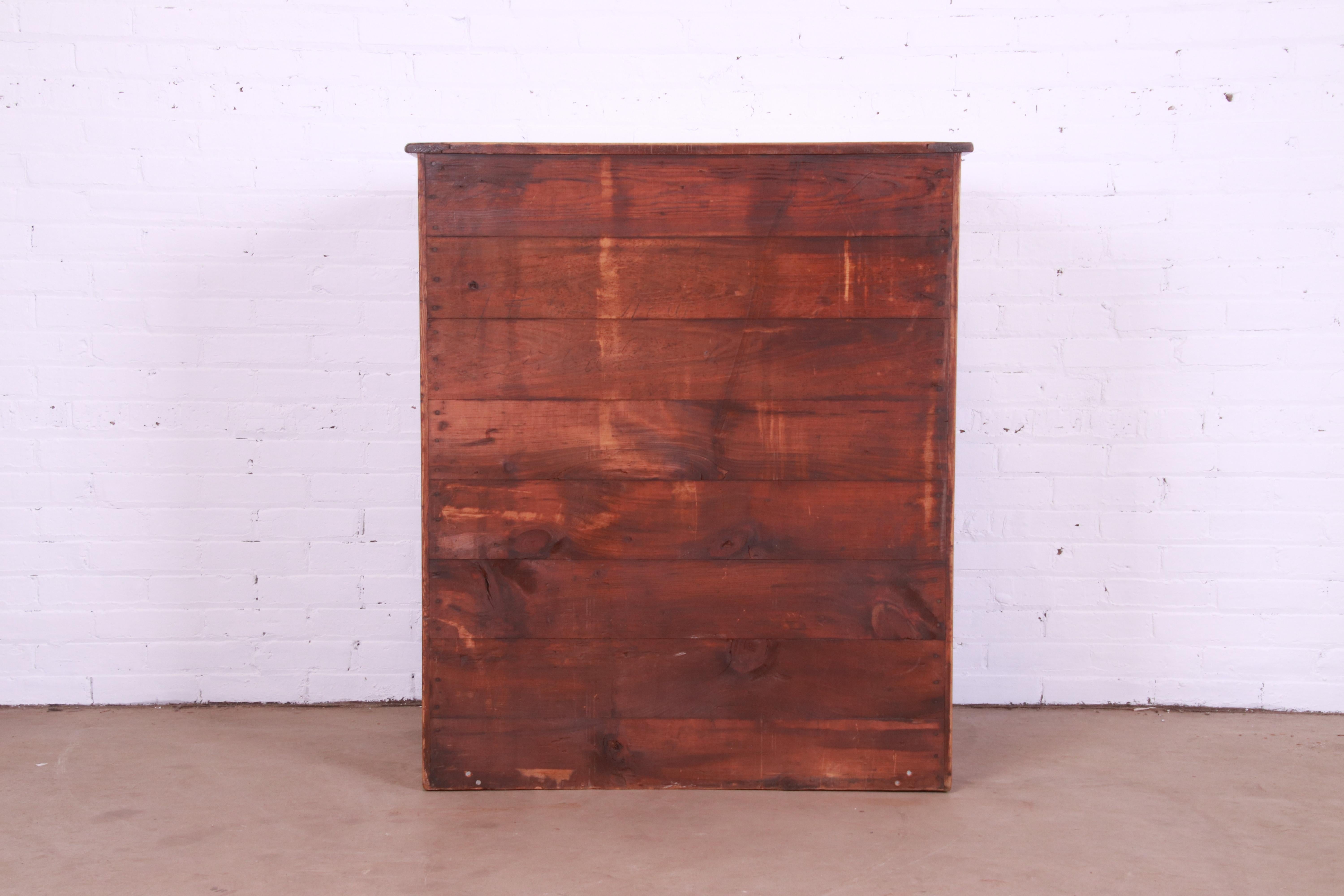 Antique Oak 25-Drawer Blueprint Flat File Cabinet by Hamilton, circa 1900 5