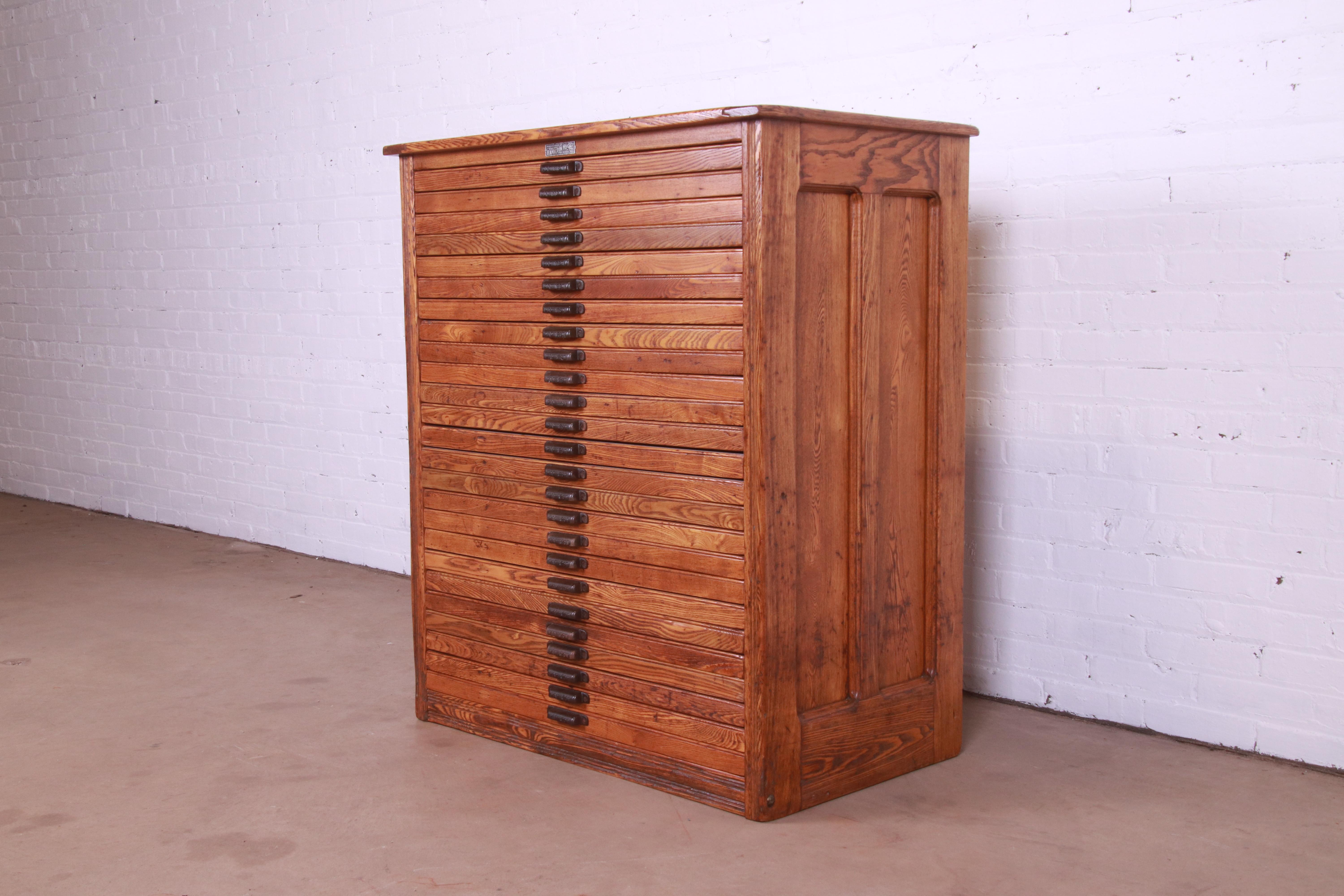 vintage blueprint cabinet