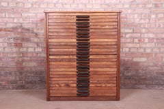Antique Oak 25-Drawer Flat File or Printer's Cabinet, circa 1900
