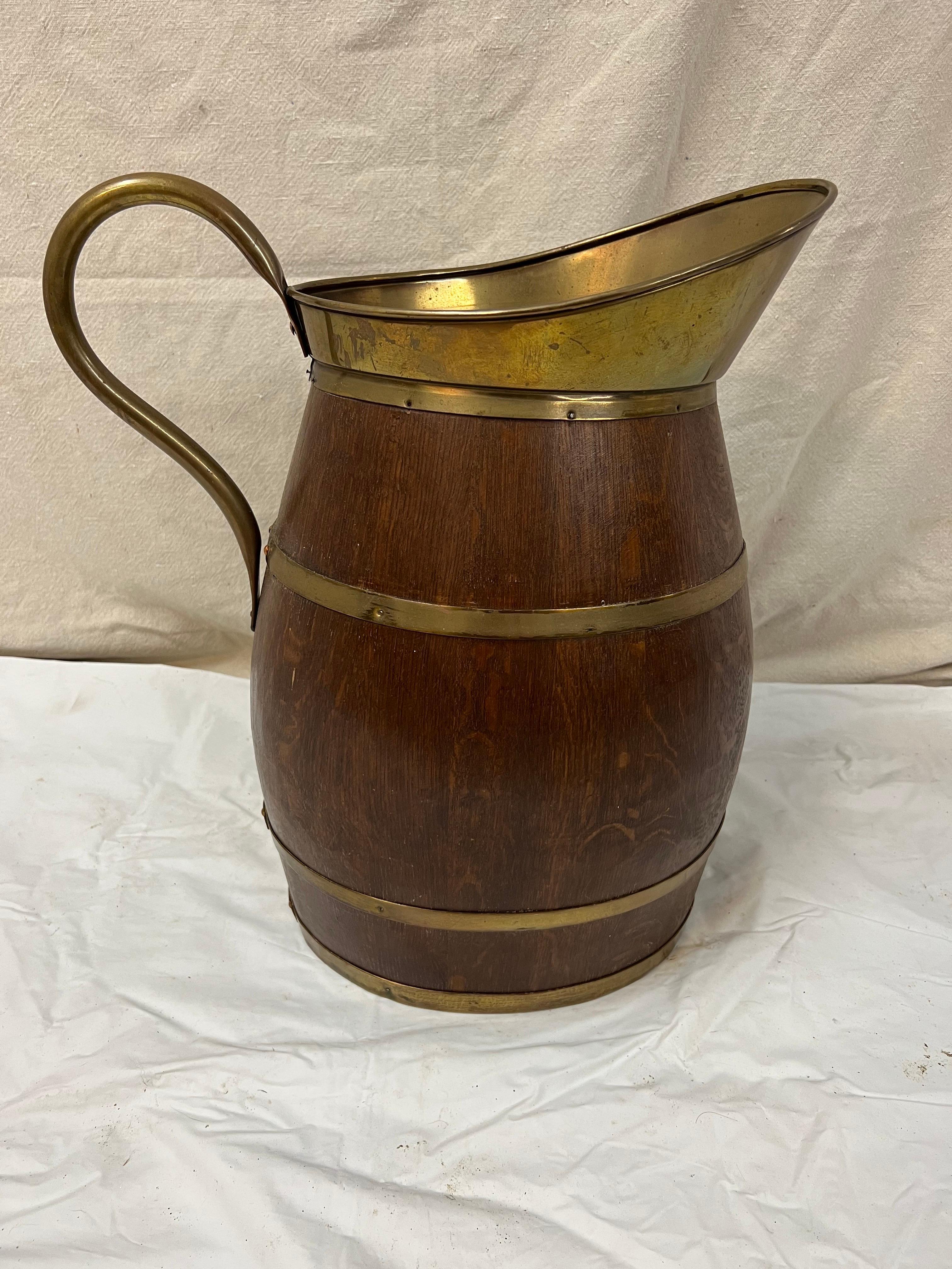 vintage brass pitcher