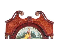 Antique Oak and Mahogany Grandfather Clock by W Prior Skipton