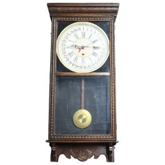 Antique Oak Ansonia Regulator Clock, circa 1910