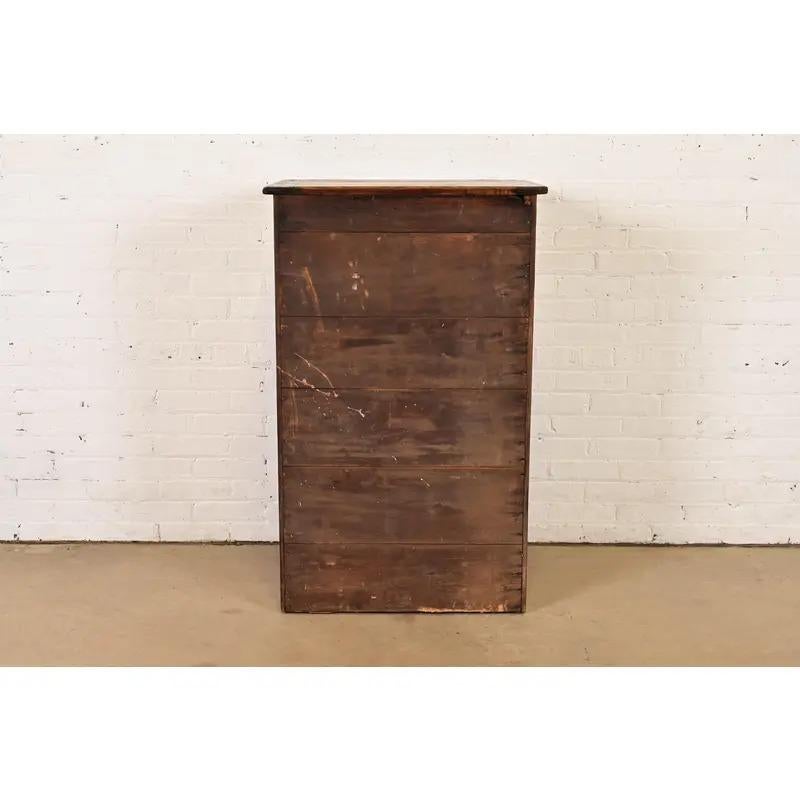 Antique Oak Architect's Blueprint File Cabinet by Hamilton, Circa 1900 For Sale 6