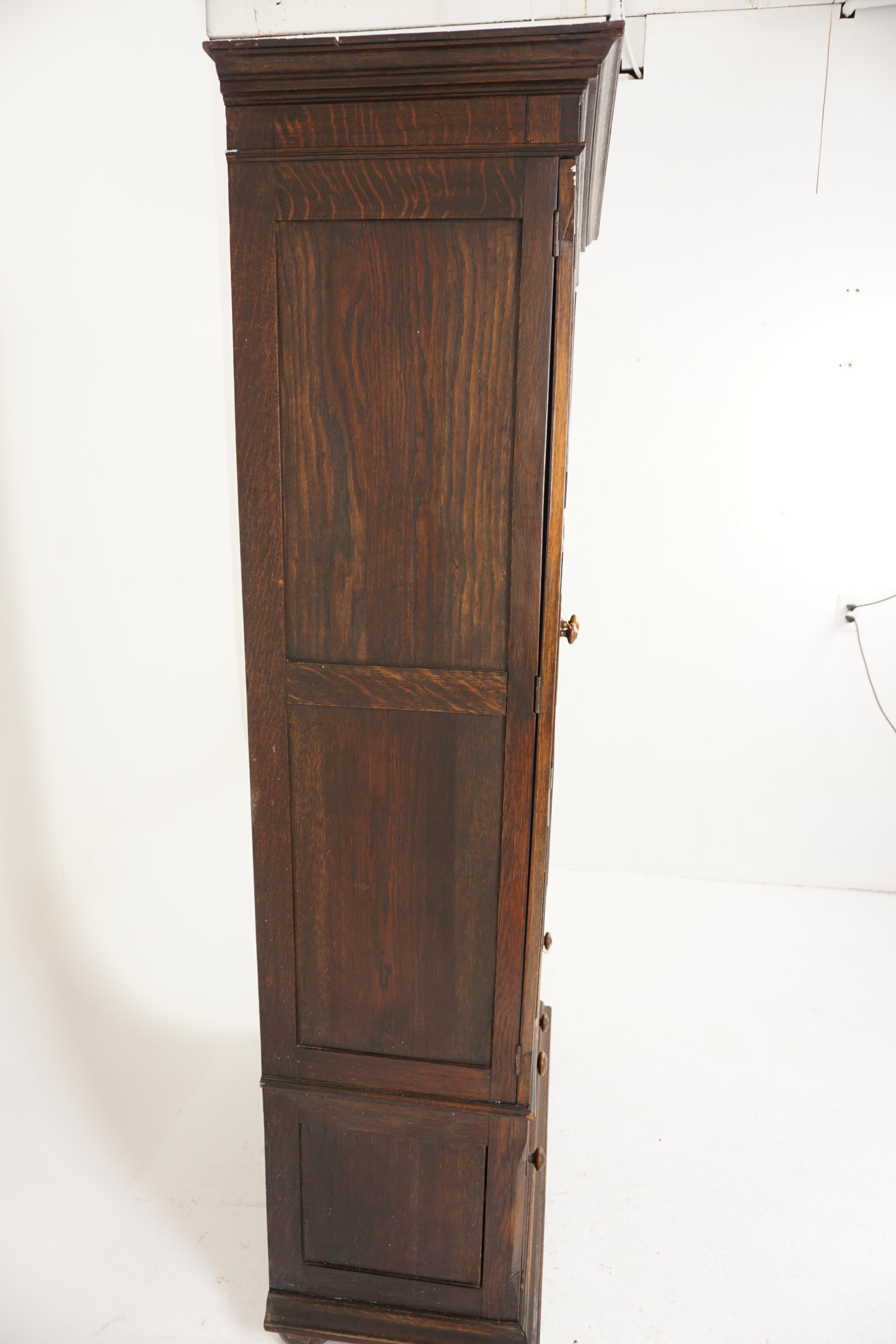 Antique Oak Armoire, Hall Cupboard, Wardrobe, Heal & Son, England 1910, H1043 3