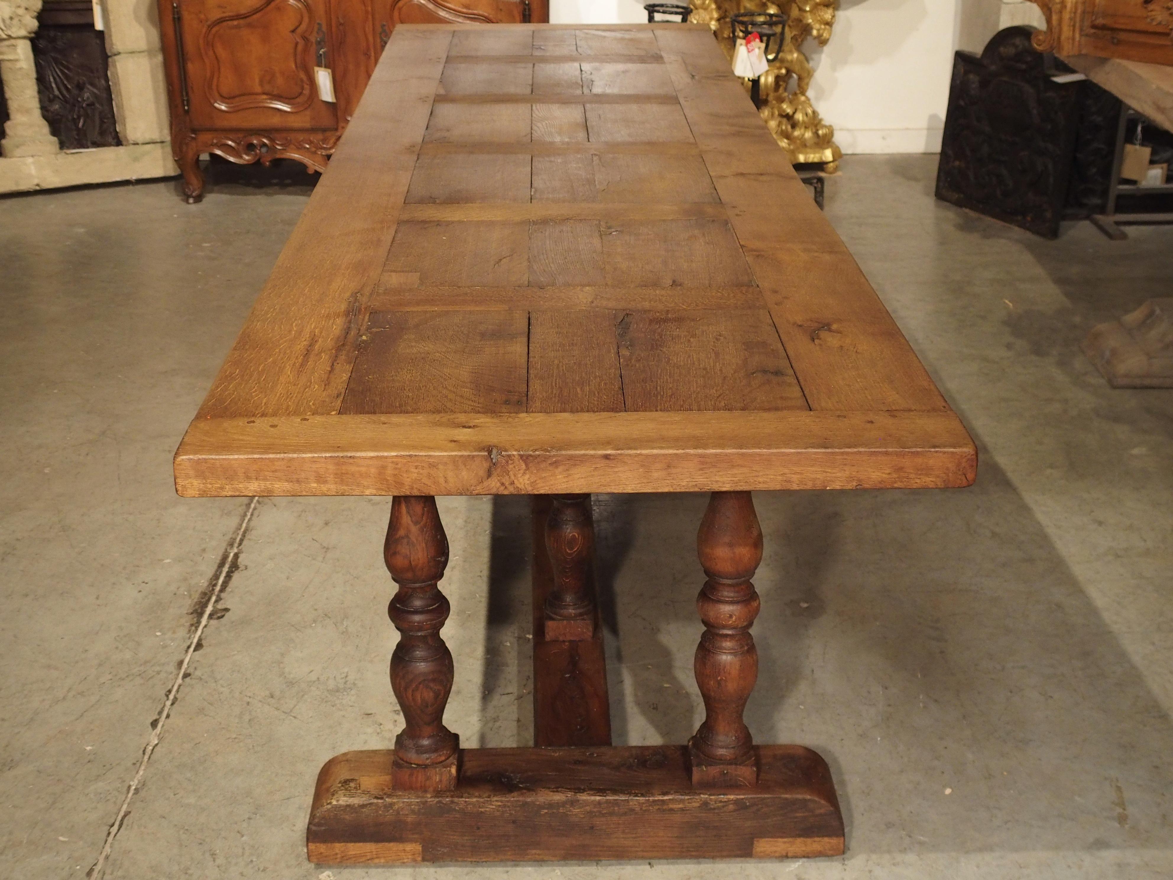 Antique Oak Baluster Leg Dining Table from France, circa 1850 13