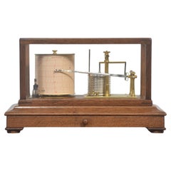 Barografo antico in Oak di Short 
Mason, Inghilterra