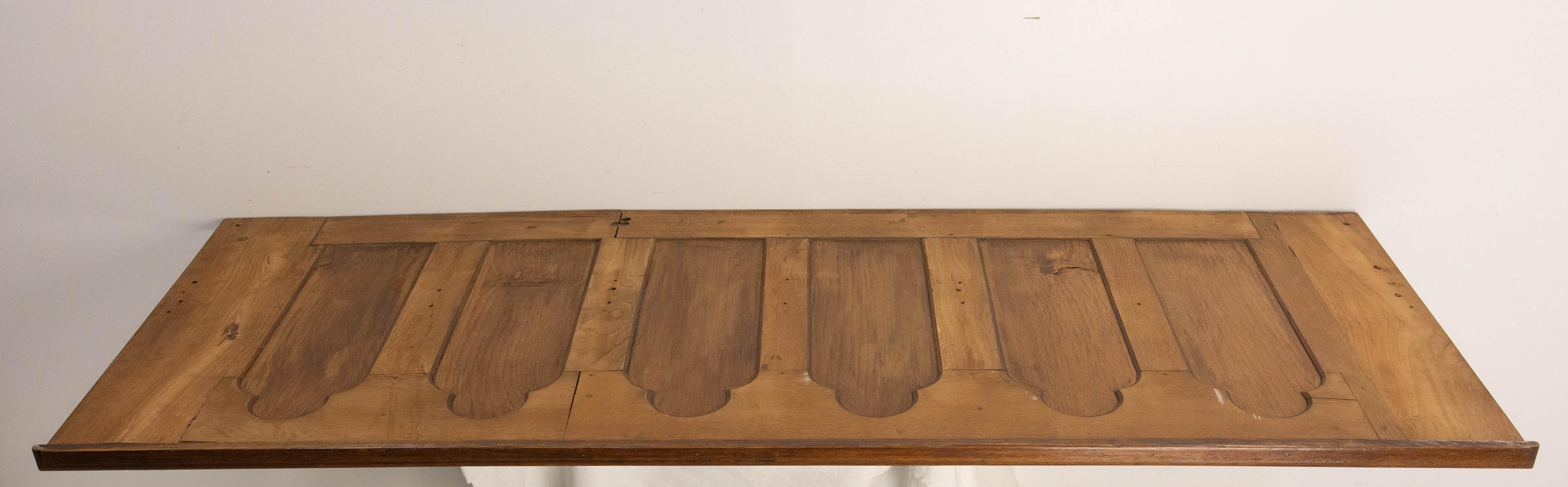 Antique Oak Bed Headboard Neogothic King Size Late 19th Century 6