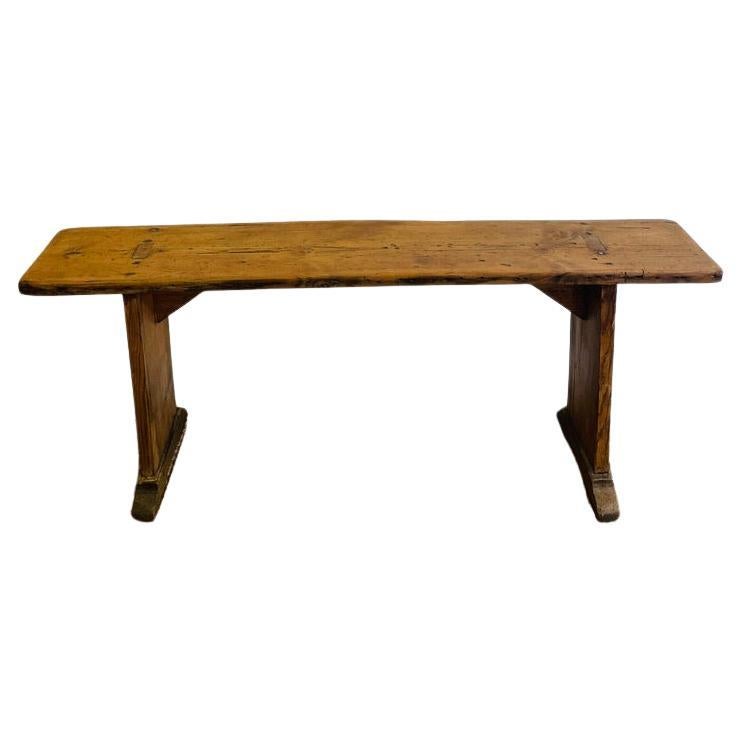 Antique oak bench