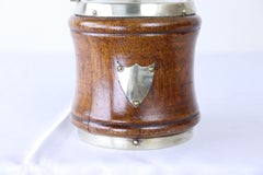 Antique Oak Biscuit Barrel