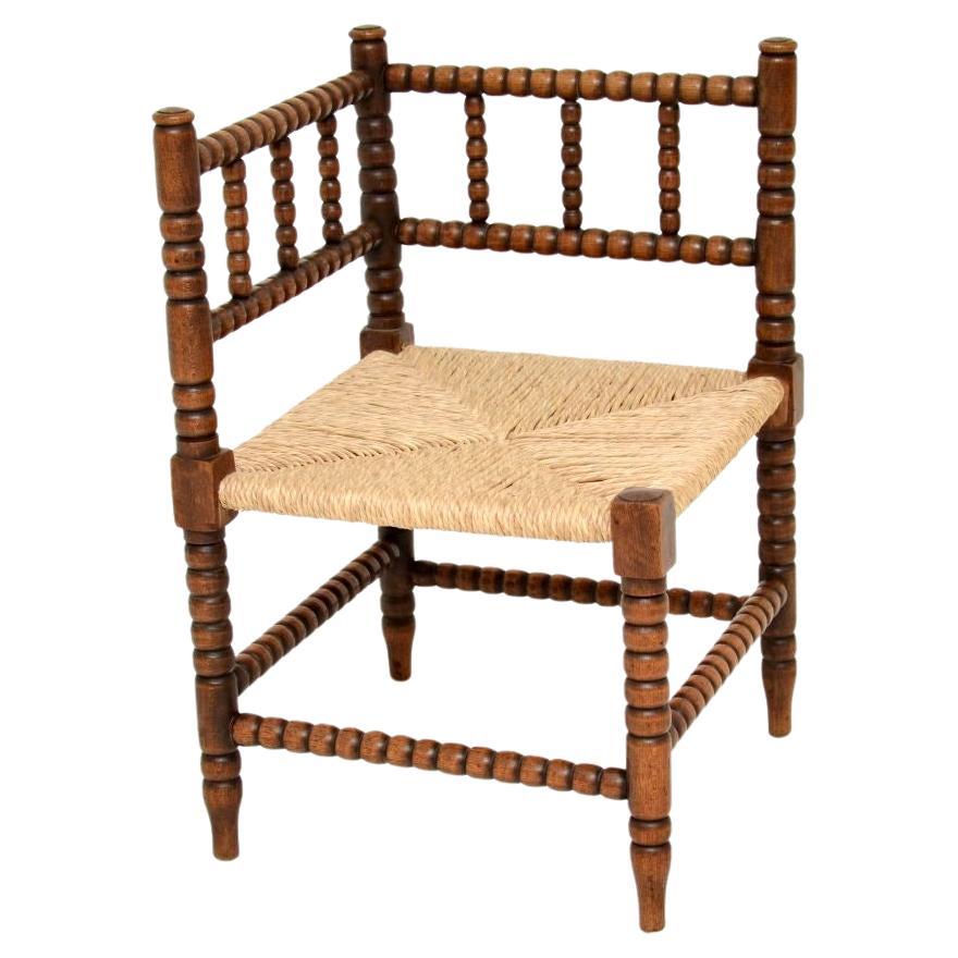 Antique Oak Bobbin Chair