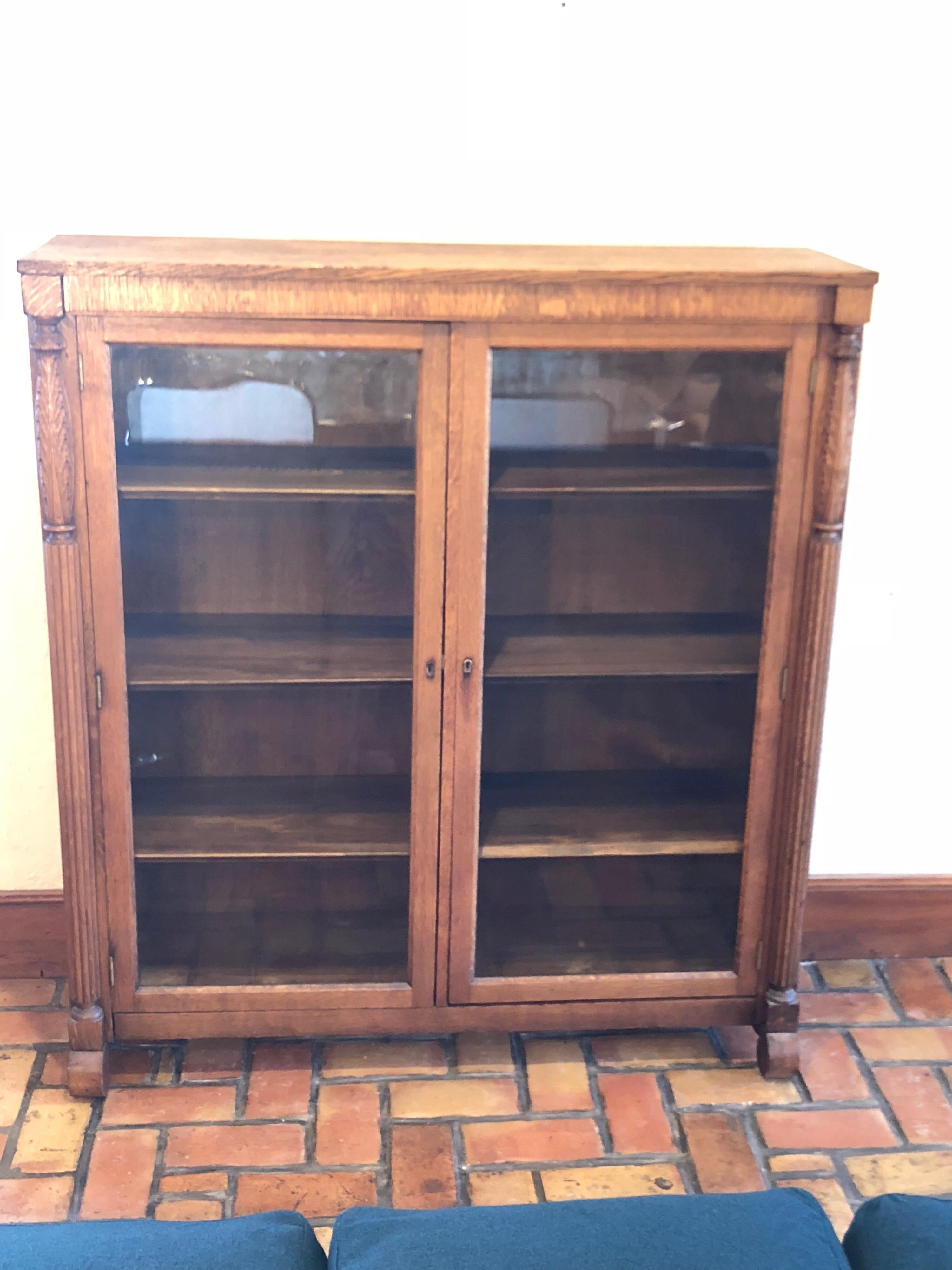 antique oak bookcases