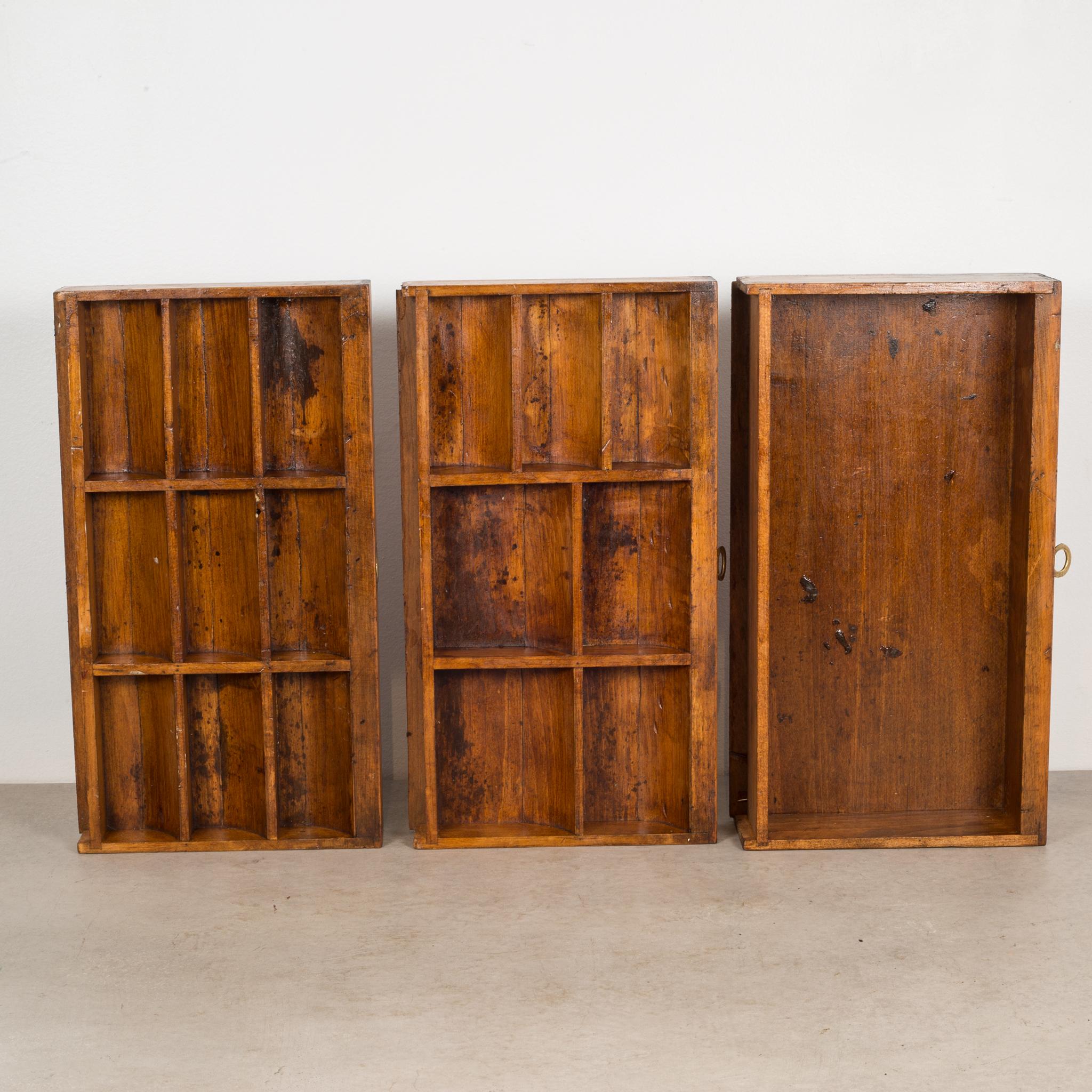 Antique Oak and Brass Machinist's Chest, circa 1880-1930 5