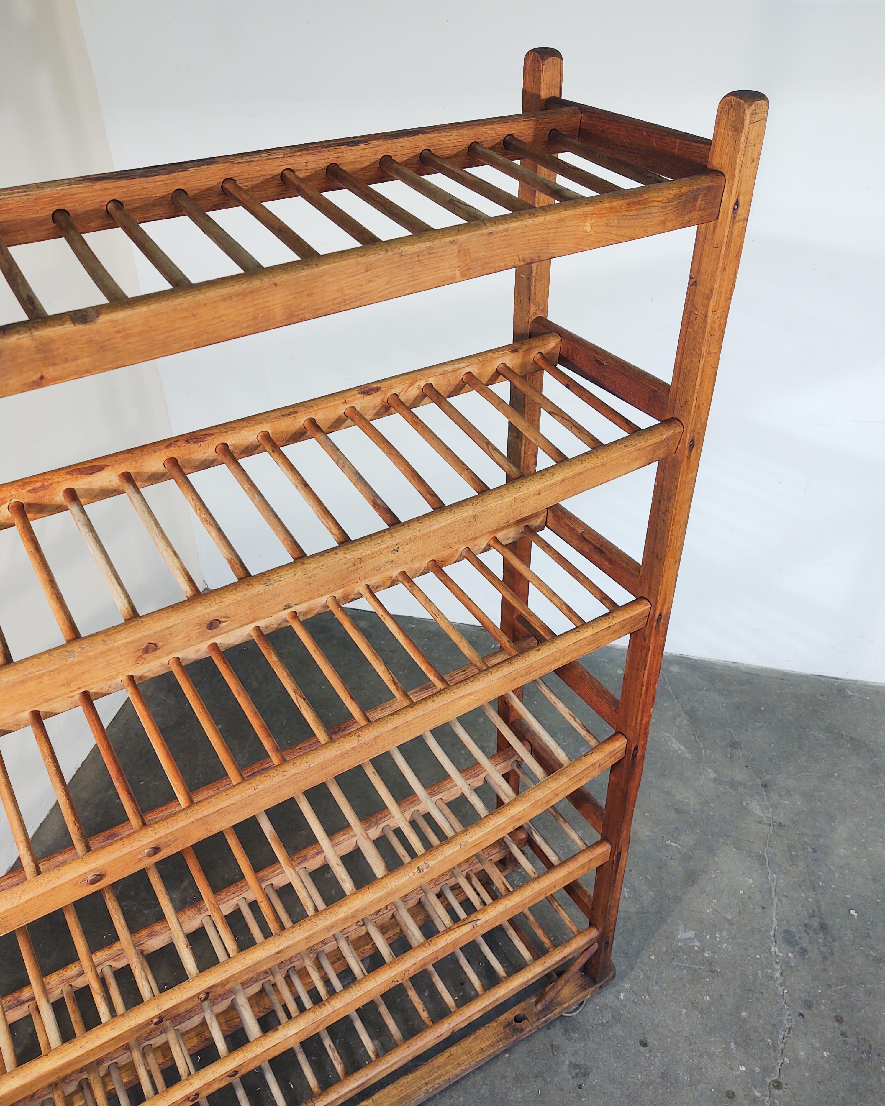 Antique Oak Bread Cooling Rack Shelf For Sale at 1stDibs