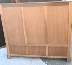 Antique Oak Cabinet Display Server Farmhouse