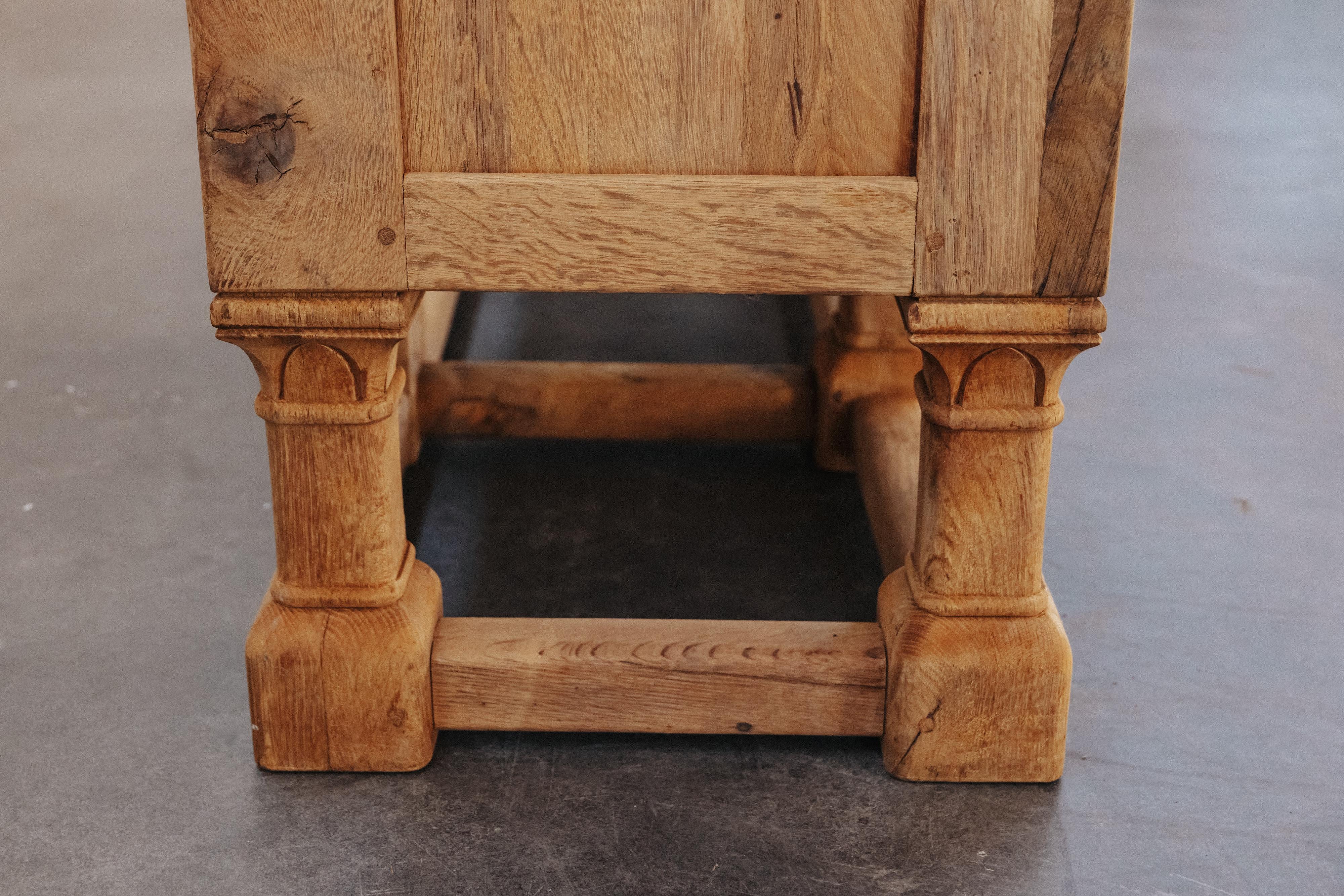 Antique Oak Cabinet From France, Circa 1940 For Sale 6